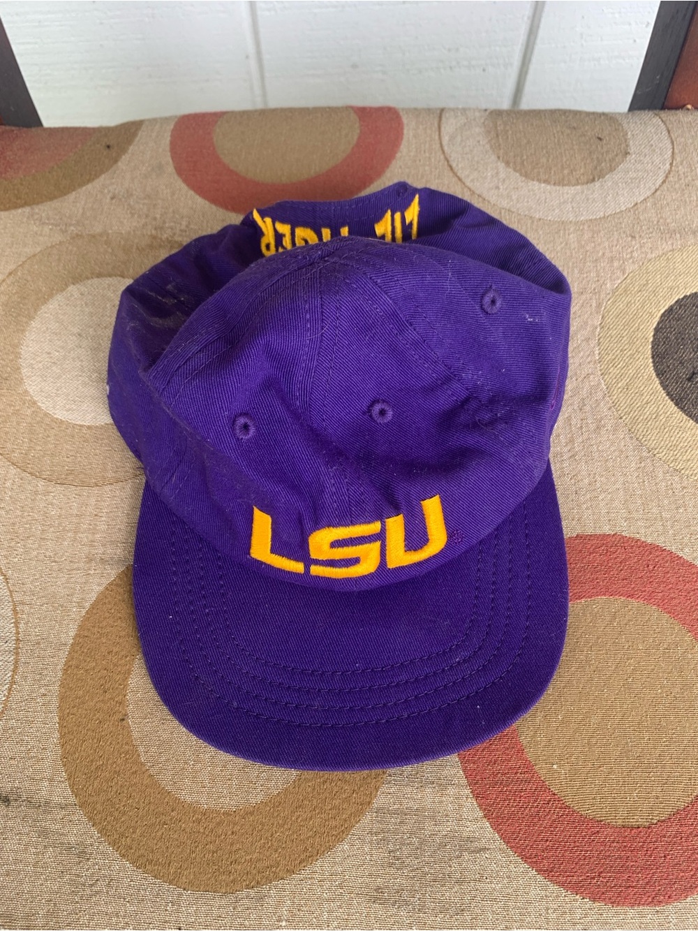 LSU Purple Embroidered Baseball Cap